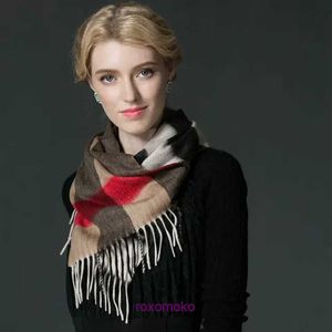 Designer Original Bur Home Winterschals im Angebot Mehrfarbiger doppelseitiger Kaschmirschal für Frauen im Herbst und verdickter warmer Wollschal Langer Schal mit doppeltem Verwendungszweck