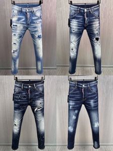 Moda italiana Jeans casual da uomo europei e americani di fascia alta lavati a mano lucidati qualità ottimizzata 98931