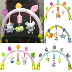 Baby Hanging Toys Stroller Bed Crib For Tots Cots Rattles Seat Plush Stroller Mobile Gifts Animals Rattles Educational Baby Toys L230518