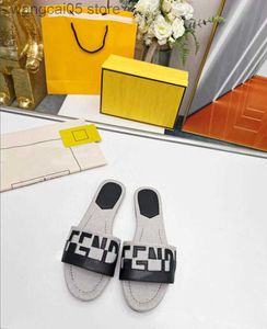 2022 Designer New Fashion Slippers Ladies Sandals Letter Slide Splicing Summer Original Box Dust Bag T230703