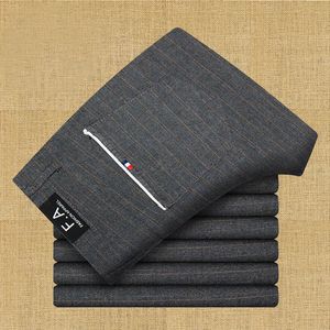 Mężczyzn Pants Mężczyźni Autumn Spring Business Casual Busines Personality Marka odzieży Mens Długość bawełniana samca zwykła pełna długość 230701