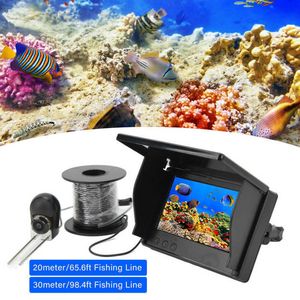 Fish Finder 4.3-tums IPS-skärm Video Fish Finder Kit Bärbar undervattensfiskekamera med fiskespöhållare HKD230703
