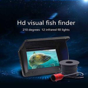 Fish Finder 1Set Fish Detector 5 Inch Ips Monitor Vision Fishing Detector Black Sports Entertainment HKD230703