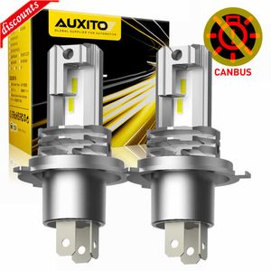 Nowy AUXITO 1/2X H4 9003 LED żarówka do przedniego reflektora CSP bez wentylatora z Canbus wysoka martwa wiązka dla Audi Honda H4 LED reflektor do motocykla samochodowego