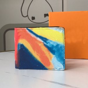 Pochette Voyage carteiras masculinas bolsa feminina porta-cartões porta-moedas porta-chaves bolsa feminina embreagem flor couro 60895 45941 saco de poeira céu estrelado colorido e caixa