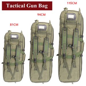 Outdoor Bags 81cm 94cm 115cm Tactical Hunting Bag Army Airsoft Rifle Square Carry With Shoulder Strap Gun Protection Case Nylon Backpack 230630