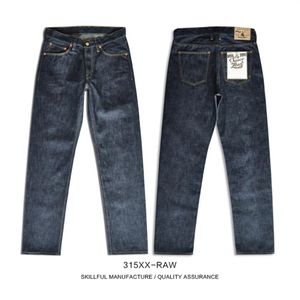 Saucezhan 315xx-raw Mens Taper Jeans Jean Selvedge Mens Jeans Brand Raw Denim Men Jeans Oanforized Denim Selvedge denim 201120172m