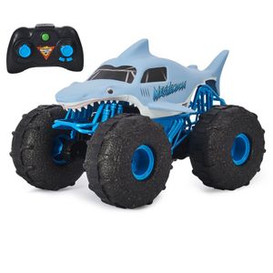 Jam, veicolo giocattolo per camion telecomandato ufficiale Megalodon Storm per tutti i terreni, scala 1/15