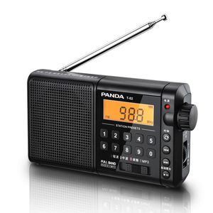 Radio Originale Panda T02 Radio FM MW SW Fullband Portable Semiconductor Play Mp3 Memory Function Caring Loud Volume