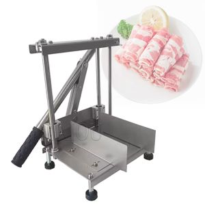 Fatiador de carne manual doméstico para máquina de corte de carne de cordeiro congelada cortador de rolos de carne de carneiro para panela quente