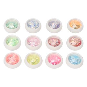 Acrylic Powders Liquids 12 Boxes Nail Art Sequins DIY Glitter Flakes Powder Manicure Decaration 230703