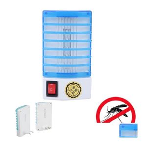 Pest Control Mini Led Night Light Type Socket Electric Mosquito Repellent Bug Insect Killer Trap Lamp Zapper 110/220V Drop Delivery Dhboz