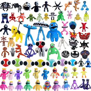 30 cm Roblox Rainbow Friends Brinquedo de pelúcia Personagem de desenho animado Boneca Kawaii Monstro azul Brinquedos macios de animais de pelúcia para fãs infantis