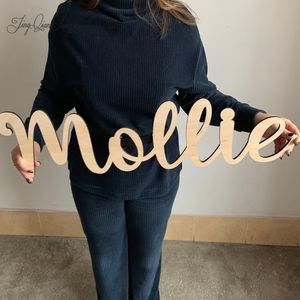 Other Event Party Supplies Personalized Name Wooden Sign Custom Letters Nursery Wall Decor Baby Shower Decoration Girl and Boy Wood Keepsake for Bedroom 230701