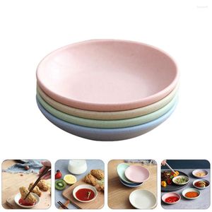 Dinnerware Sets 12 Pcs Seasoning Dish Sauce Flavor Dipping Tray Mustard Camping Set Porcelain Side Plate