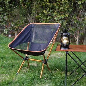 Outdoor Moon Camping Portable Casual Backchair Sedia pieghevole in alluminio ultraleggero