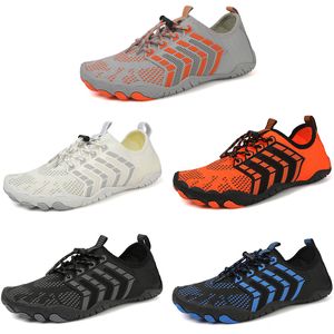 2023 Scarpe da trampoliere casual antiscivolo resistenti all'usura uomo nero grigio blu bianco arancio scarpe da ginnastica all'aperto per tutti i terreni color5