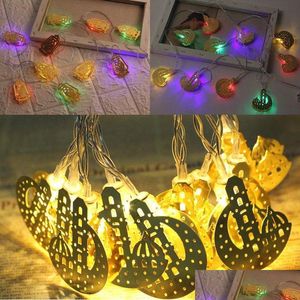 Altri articoli per feste per eventi Ramadan Festival 10 Led String Light Islamic Eid Home Garden Decor Moon Castle Decoration Drop Delivery Dhsbq