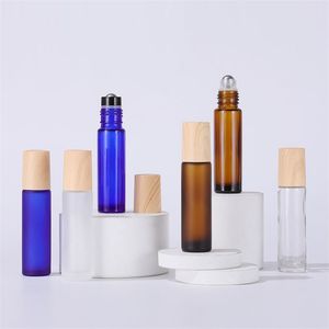 10 ml Glas-Roll-On-Flaschen, Milchglas-Rollen, Perlenflasche, Zuckerguss-Parfümflasche, tragbare Mini-Kosmetik-Leerflaschen T9I002360