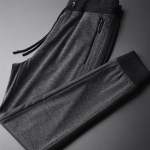 Minglu Spring Men Pants Luxury Yarn Dyed Fabric Sport Men Casual Pants Plus Size 4XL Hight Slim Fit Skiny Pants Men R0402225K