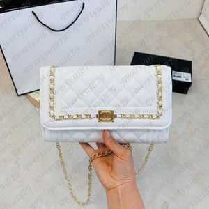 Designer Bags Ladies Fashion Clutch Flap Totes Bags C Wallet Shoulder Chain Bag Double Letters Solid Hasp Waist Square Stripes Women Luxury Handbags qwertyui879