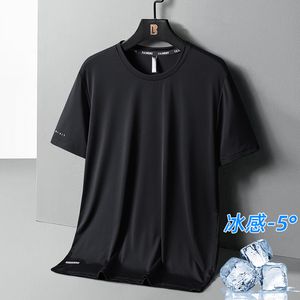 Tute da uomo Magliette estive Maglietta da uomo Quick Dry Maglietta da uomo oversize Maglia Top Abbigliamento Nero Puls Taglia 6XL 7XL 8XL 230703