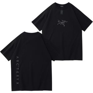 Новая футболка Arc'teryx Простой буква логотип свободный короткий рукав белый черный зеленый футболка Arcteryx DX 032