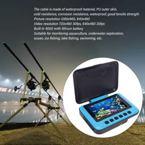 Fischfinder Unterwasser-Angelinspektionskamera Nachtsichtkamera 4,3-Zoll-Display HD-Farbe IP54 Wasserdicht 4000 mAh Nachtsicht-Fischfinder HKD230703