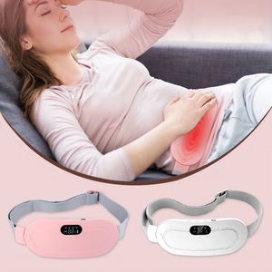 Andra massagesartiklar Uppvärmning Abdominal Massage Menstrual Warm Belt Electric uppvärmning Livmoder Magvärk Midja Massager Kvinnor Märta Relief Device 230701