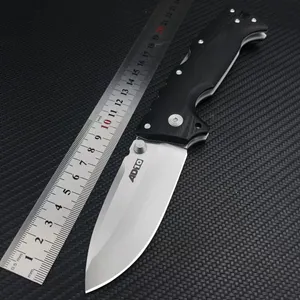 CS AD-10 Klappmesser S35VN Weißer Drop-Point-Klingengriff AD10 AD15 AD-15 Taktisches Messer mit Einzelhandelsverpackung