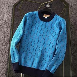 Paris Fashion Autumn Sweter SWEATER WYSOKIE DZIEŃ Luksusowy luksusowy dzianiny okrągły okrąg