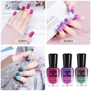 Nail Gel 3pcsTemperature Changing Nail Polish Set Oily Cold Nail Polish Warm Baking-free Fast Drying Gradient Color Nail Polish 230703