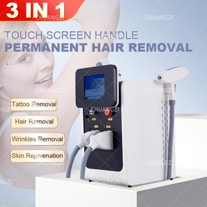 Portatile di alta qualità 2000W 3 in 1 Opt Ipl Macchina per la depilazione di bellezza e riparazione del tatuaggio Dispositivo di sollevamento della pelle con striature di sangue rosso