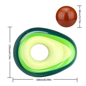 Kamizelka ratunkowa boja stół Float awokado hamak wodny nadmuchiwane koło zabawki do basenu dla dorosłych pływać koło pływać boja Boia piscina HKD230703