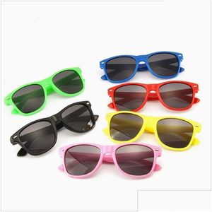 Sonnenbrille Mode Kinder Kind Schwarz Sonnenbrille Anti-UV400 Baby Sonnenschutz Brillen Mädchen Junge FL Rahmen Sonnenbrille Sunblock 936 Drop Dhkl3