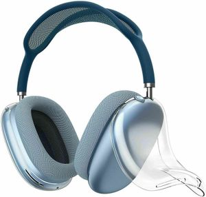 Airpodmax Bluetooth-Ohrhörer, Airpodspro-Kopfhörer-Zubehör, transparentes TPU, solides Silikon, wasserdichte Schutzhülle, AirPods Maxs Headset-Abdeckung