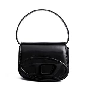 Women's bag 2023 Spring/Summer new niche design mini glossy saddle bag single shoulder crossbody handbag