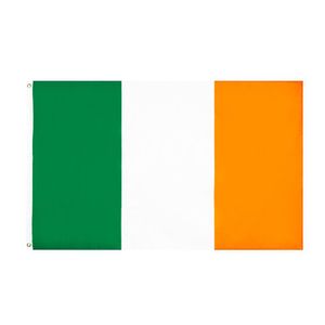 Banner Bandeiras 90X150Cm Verde Branco Laranja Irlandês Ie Irlanda Bandeira 100% Poliéster Drop Delivery Home Garden Festive Party Supplies Dhpvz