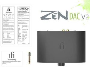 Złącza IFI Zen DAC V2 MQA Dekoder Desktop Digital Analog Analog Converter z USB 3.0 RCA Audio System Upgrade HiFi Music DAC Amp