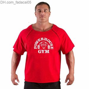 Camisetas de hombre Camisetas de hombre Camisetas de hombre Fitness Hombres Camisa de culturismo Manga de murciélago Camisa de trapo Gimnasio Fitness Músculo Correr camiseta 230307 Z230703