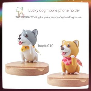 Evrensel Sevimli Köpek Cep Telefon Aksesuarları Taşınabilir Masaüstü Stand Tablo Cep Telefonu İPhone için Samsung Xiaomi Huawei L230619
