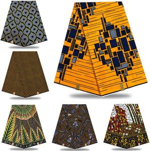 intero 2020 di alta qualità cera africana stampa tessuto vera cera di Ankara stile nigeriano 6 metri pezzi 100% cotoneKL1-36 T200529240G