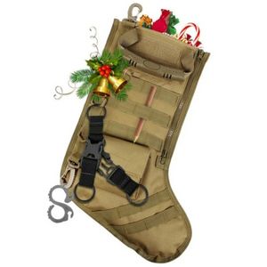 Wiszące taktyczne Molle święty mikołaj torba zrzutowa woreczek do przechowywania torby wojskowe polowanie etui na magazynki dekoracje bożonarodzeniowe I0703