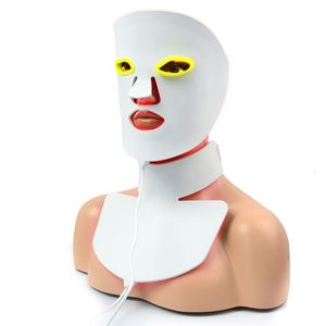 Dispositivi per la cura del viso Maschera led coreana Terapia della luce Acne Sbiancamento e ringiovanimento della pelle Bellezza 7 colori Viso in silicone elettrico 230701