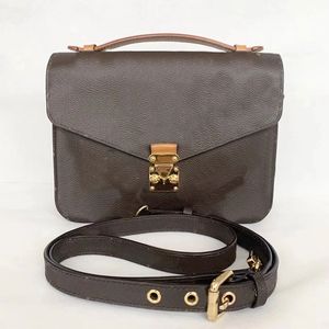 Postacı Crossbody Bag kadın çanta flep aksiller omuz çantası gerçek deri eski çiçek cüzdan yüksek kaliteli moda çanta çantası