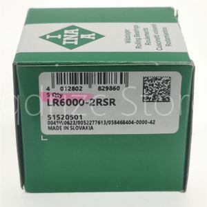 (5 unidades) Rolo de suporte INA Rolamento de esferas de contato angular LR6000-2RSR 10 mm X 28 mm X 8 mm