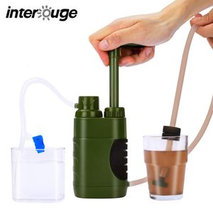 Gadgets ao ar livre filtro de água sistema de filtragem de palha purificador para preparação familiar equipamento de acampamento caminhadas emergência 230701