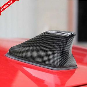 New 16cm Universal Carbon Fiber Look Car Roof Top Mount Shark Fin Aerial Antenna Toppers Auto Radio AM FM Antenna Signal Amplifier