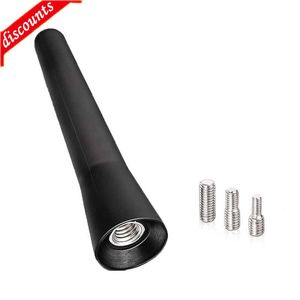 Novo rádio forte para montagem no teto FM AM DAB preto 6,5 cm de comprimento automático universal com parafusos antena para carro mini acessórios curtos para veículos