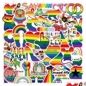 Autoaufkleber 50 Stück Gay Pride LGBTQ Graffiti Kinderspielzeug Skateboard Motorrad Fahrrad Aufkleber Aufkleber Großhandel Drop Delivery Mobiles Mo Dh2Ng